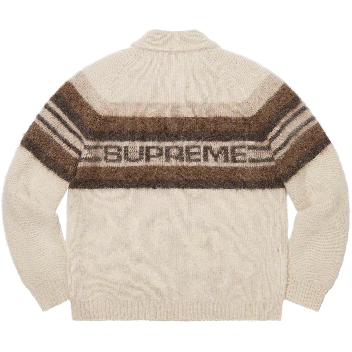 Brushed Wool Zip Up Sweater view 7